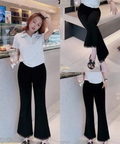 Quần Umi không lưng mix ren