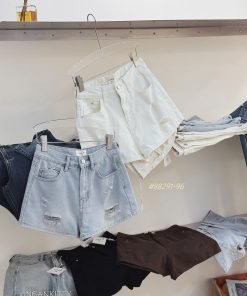 Quần short jean ngố rách