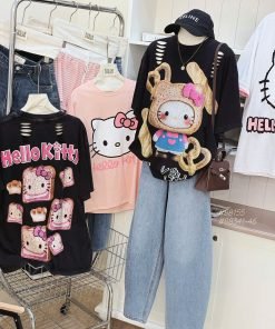Áo wax Hellokitty bánh mỳ