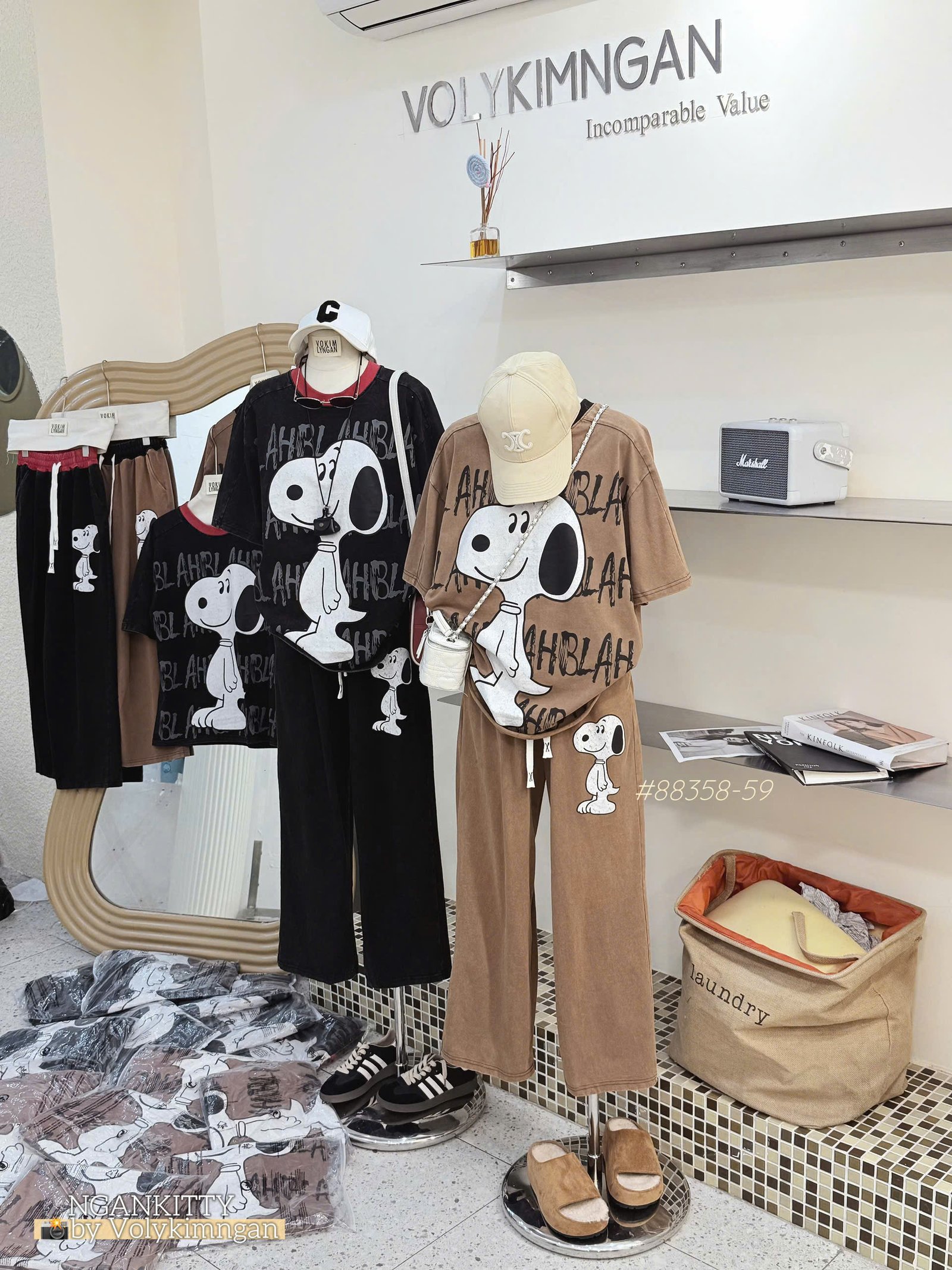 Set chó Snoopy suông viền