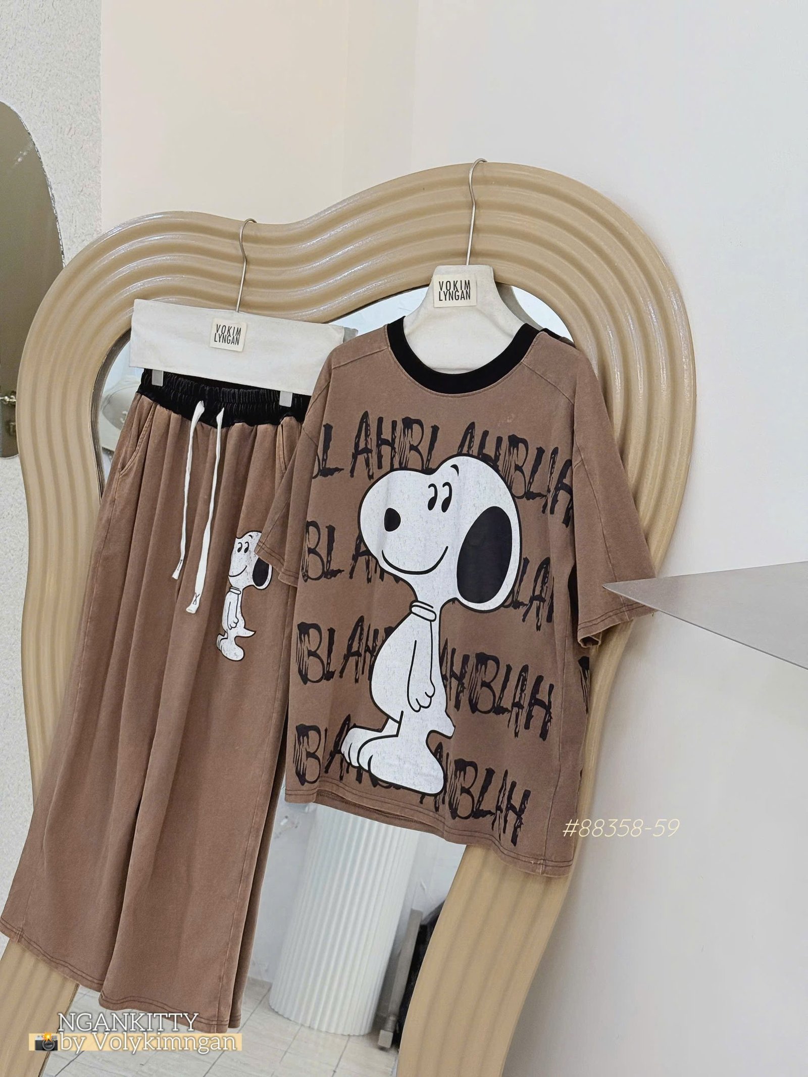 Set chó Snoopy suông viền - Ảnh 7