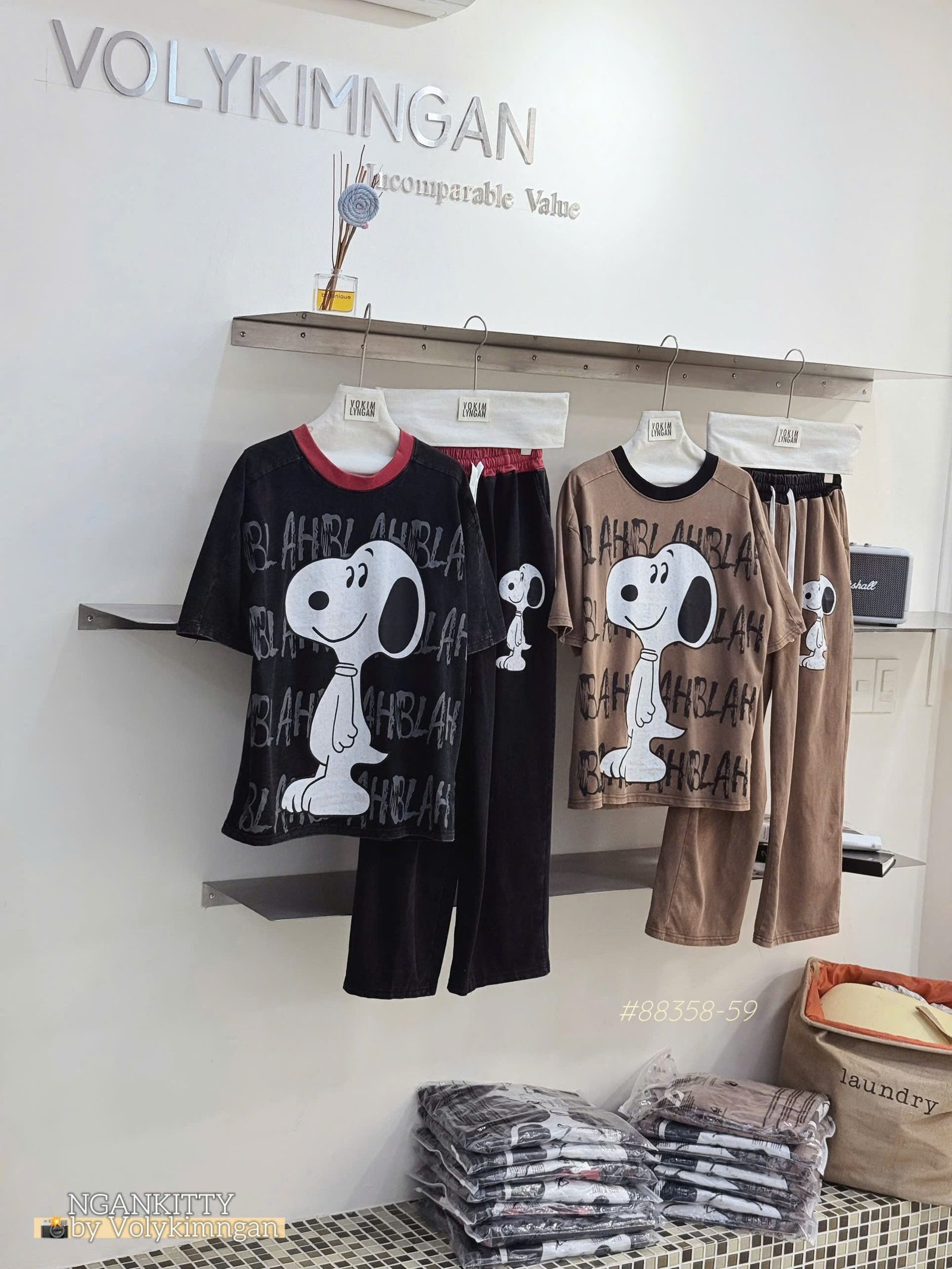 Set chó Snoopy suông viền - Ảnh 5