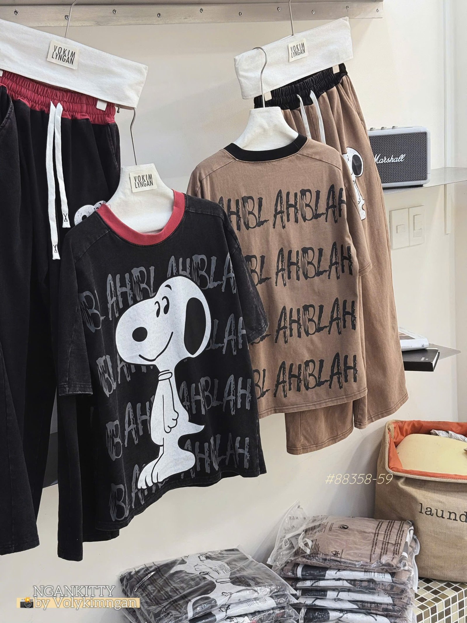 Set chó Snoopy suông viền - Ảnh 2