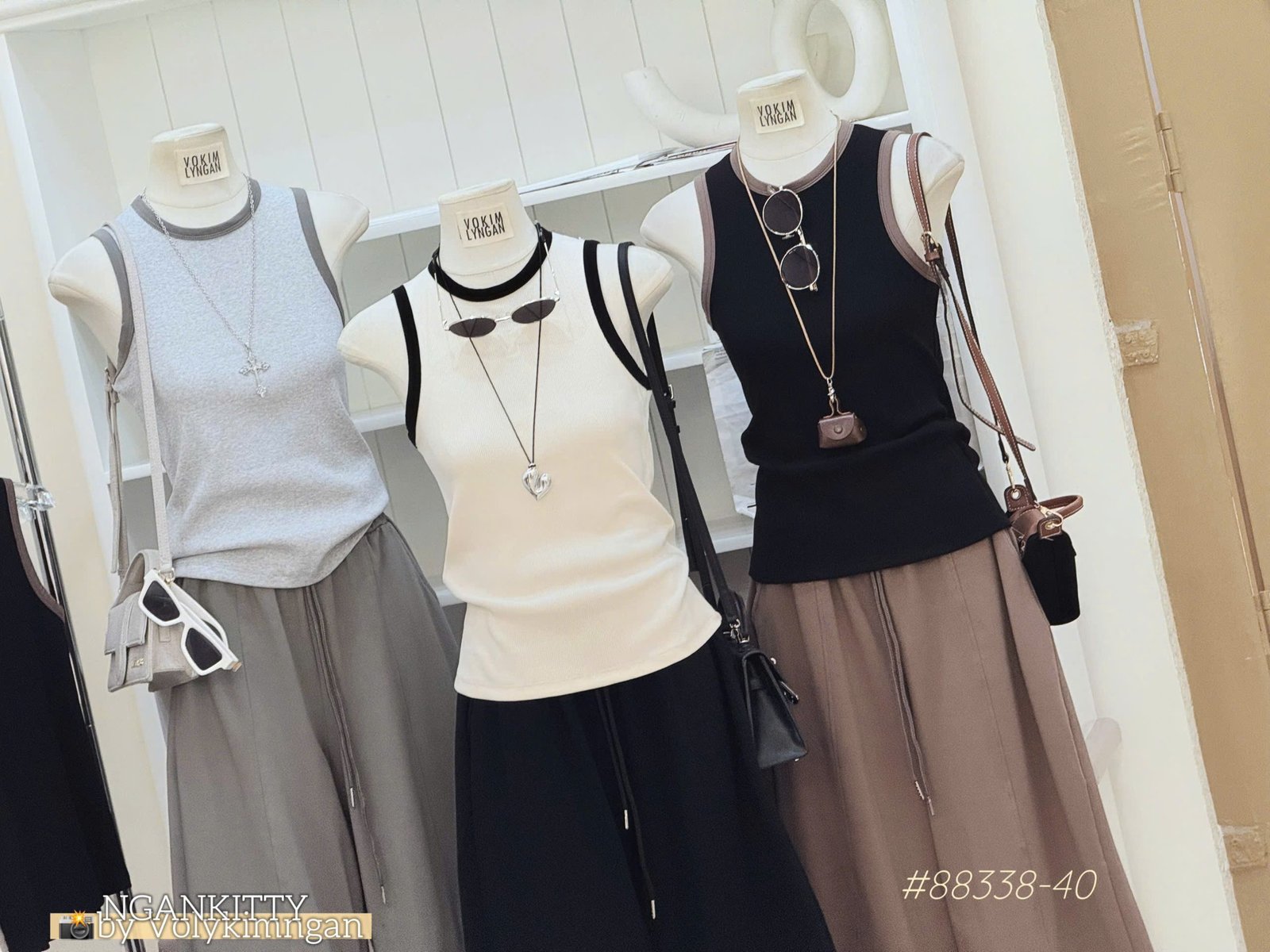 Set sn viền quần suông - Ảnh 5