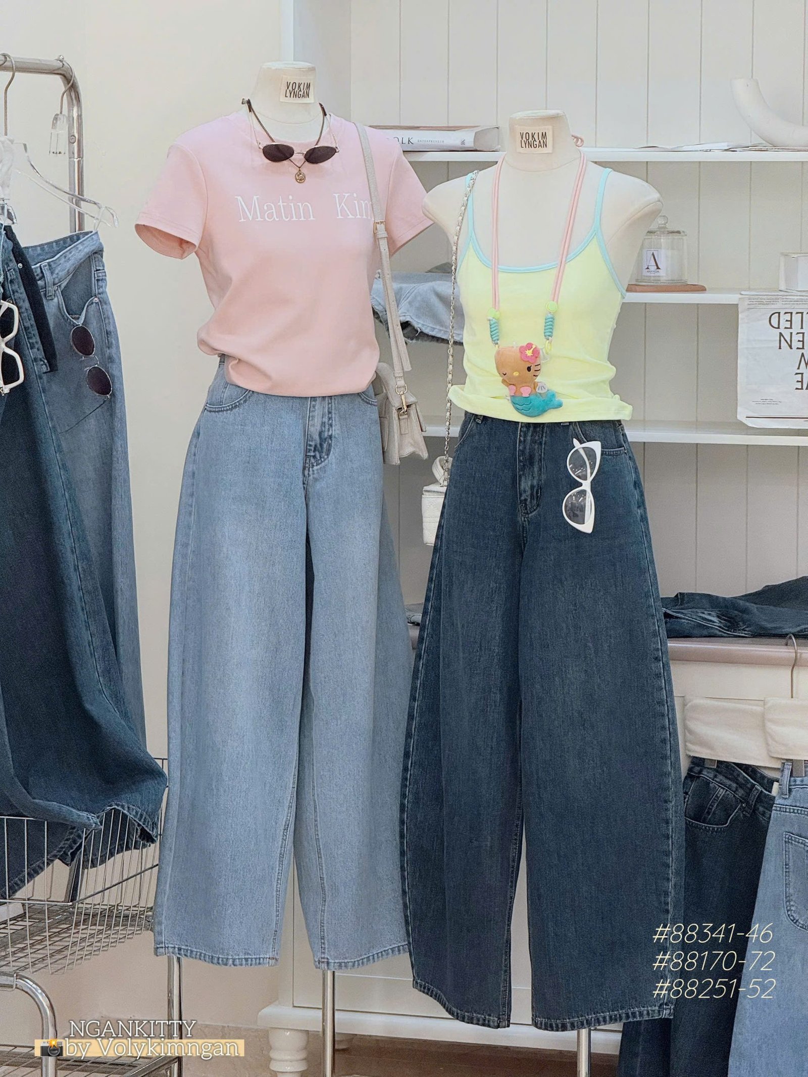 Quần jean baggy ngố túi kiểu