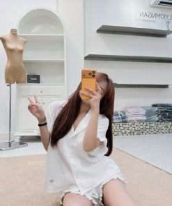 Alternative view of Set sơmi lỗ viền bèo