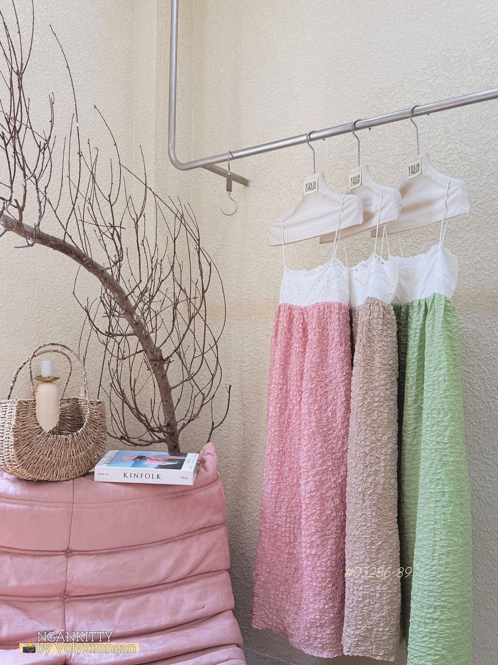 Đầm maxi 2s ren phối màu Louis.H - Ảnh 8