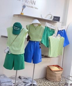 Set Áo Sn Sọc - Quần Ngố Louis.H