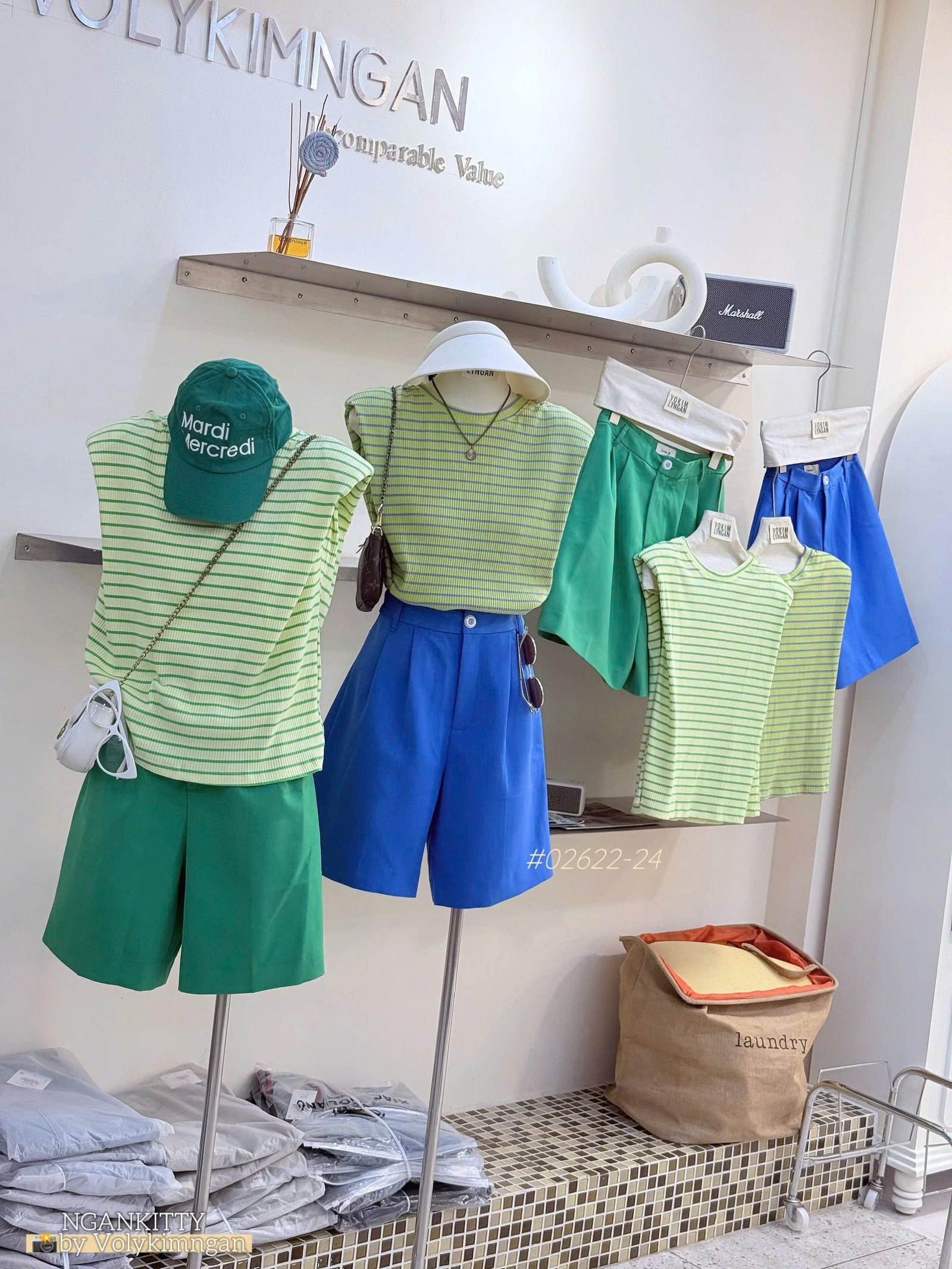Set Áo Sn Sọc - Quần Ngố Louis.H