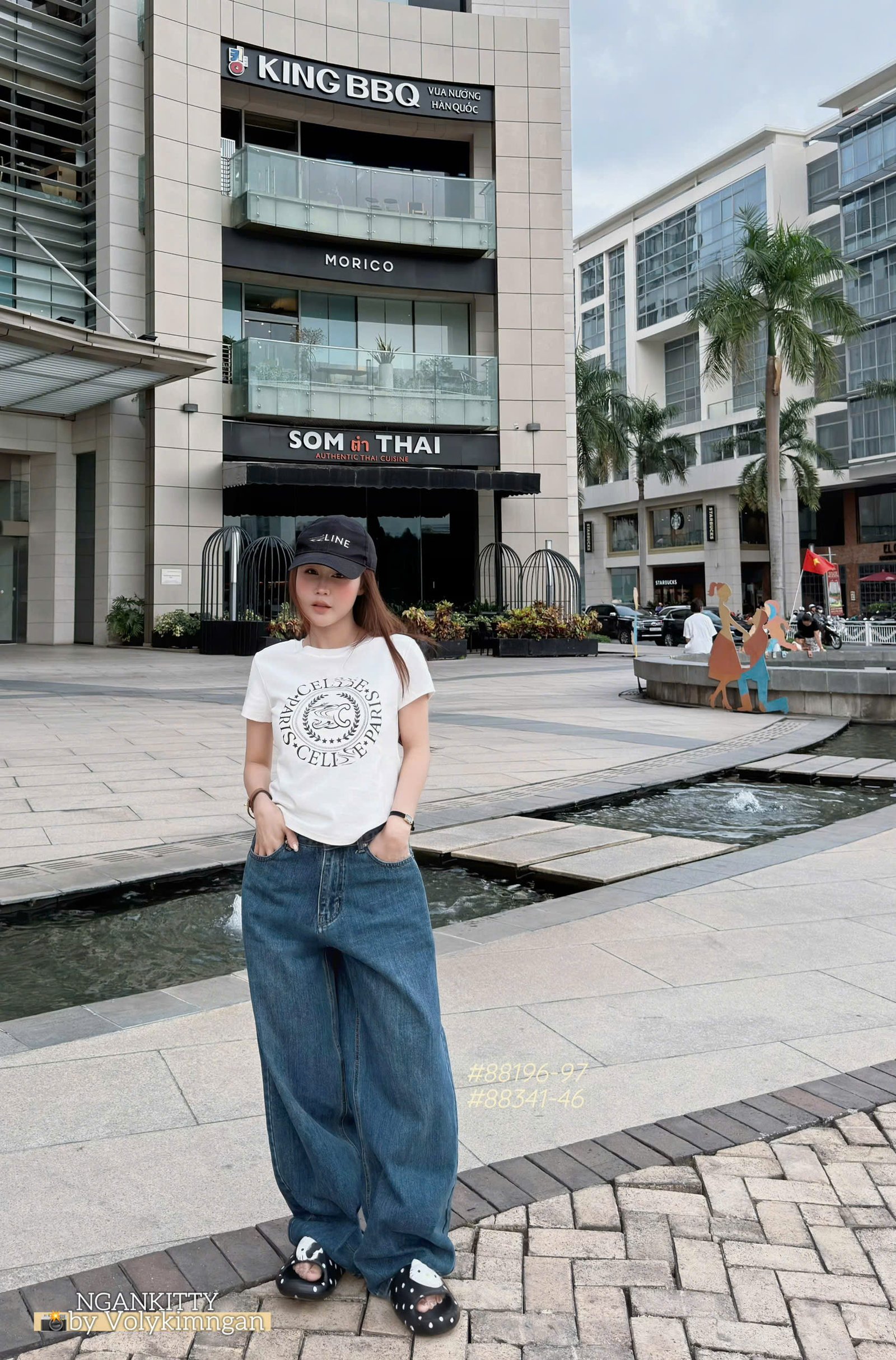 Áo babytee logo CELINE PARIS