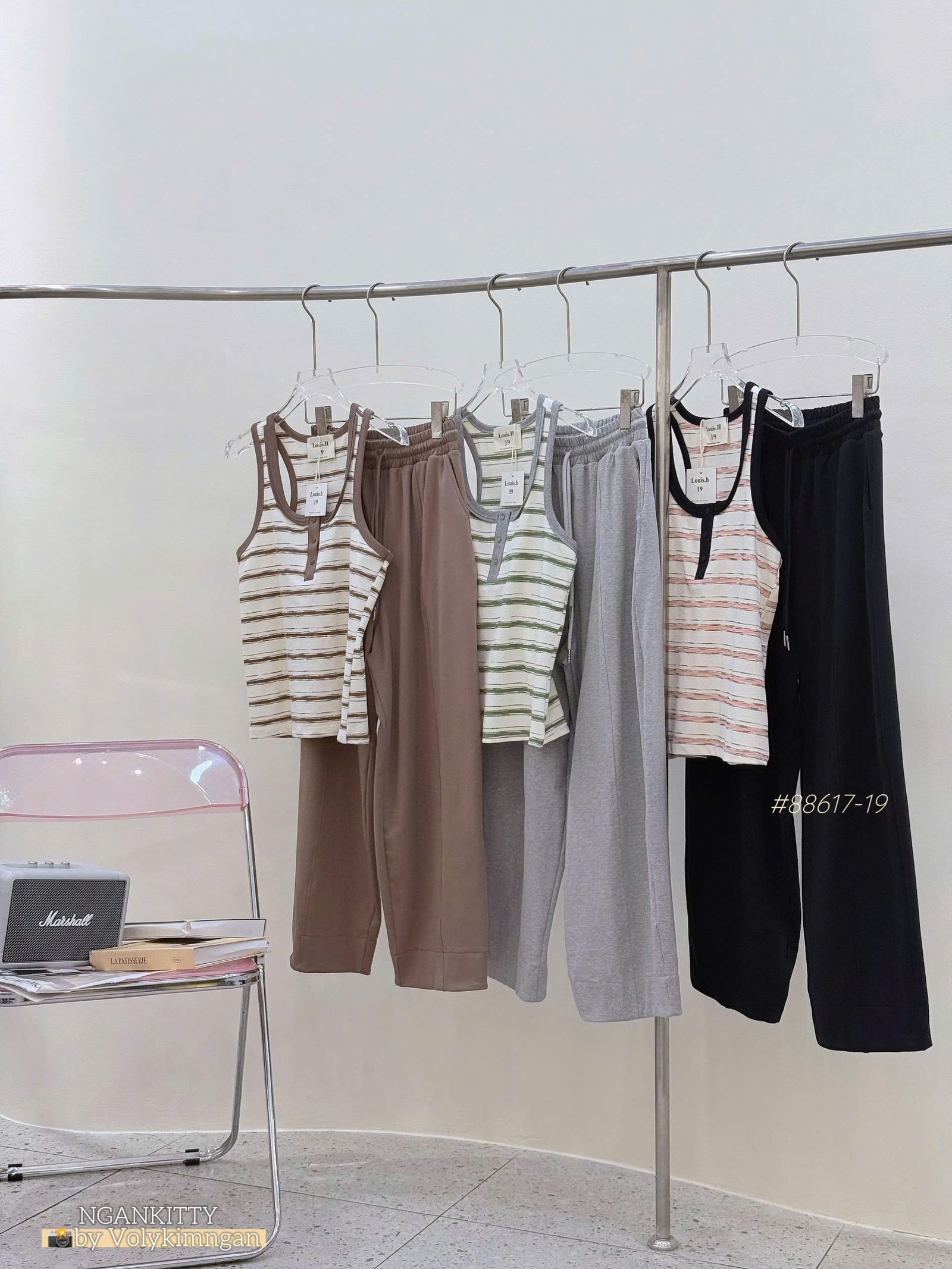 Set sn sọc nút quần BOM - Ảnh 2