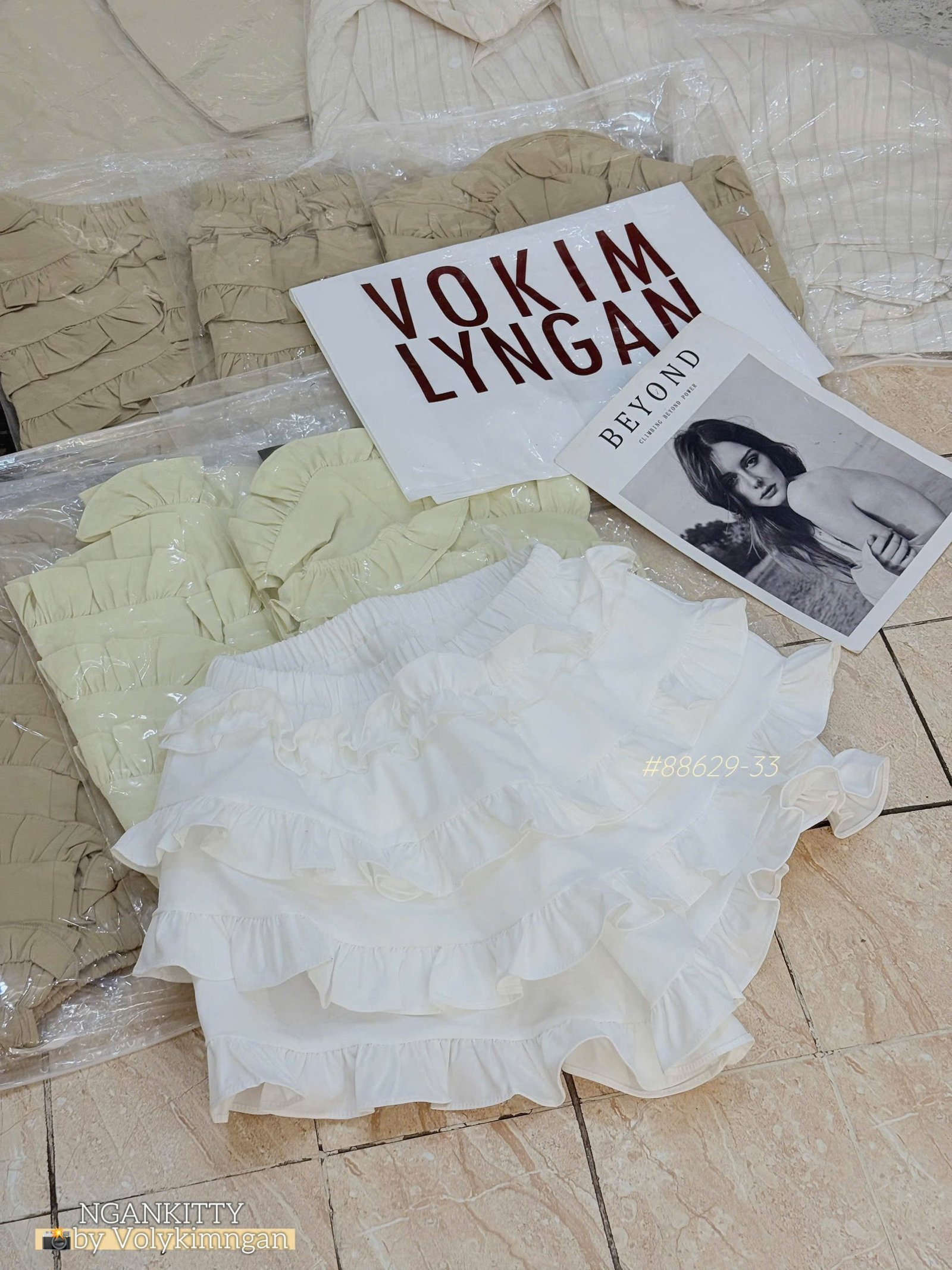 Quần giả váy tầng - Ảnh 8