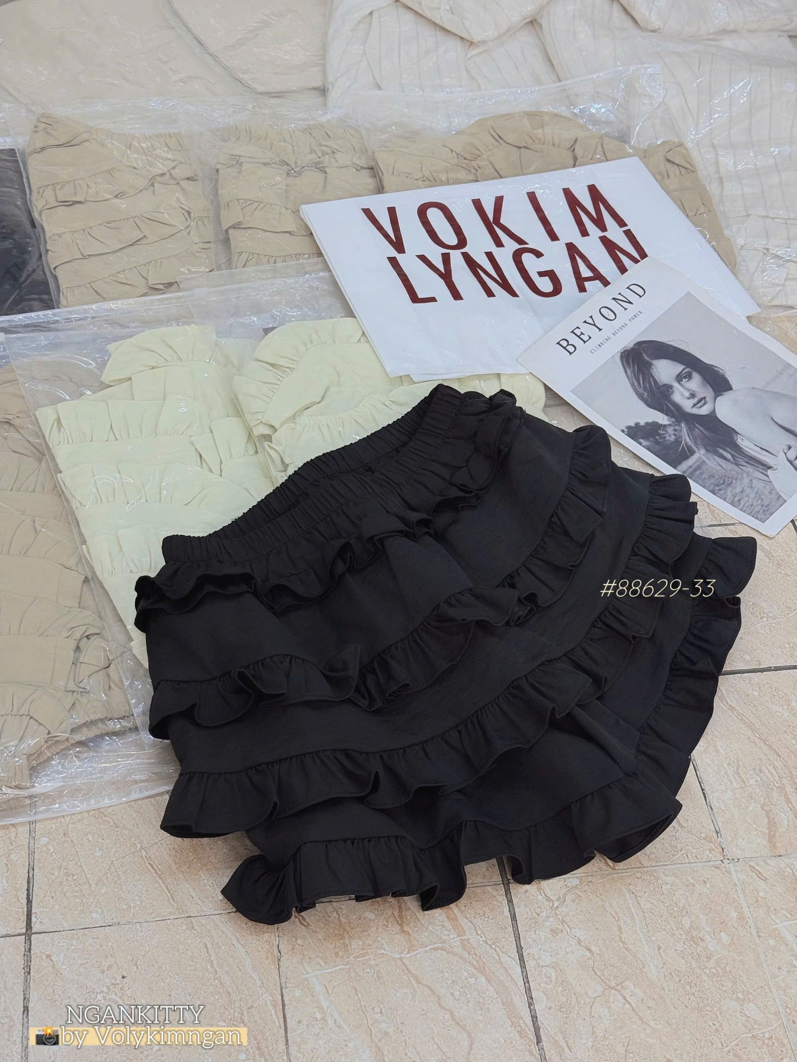 Quần giả váy tầng - Ảnh 7