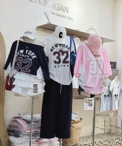 Áo tay lở lệch vai New York 32