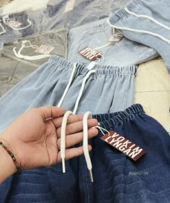 Alternative view of Quần denim suông wax nhẹ
