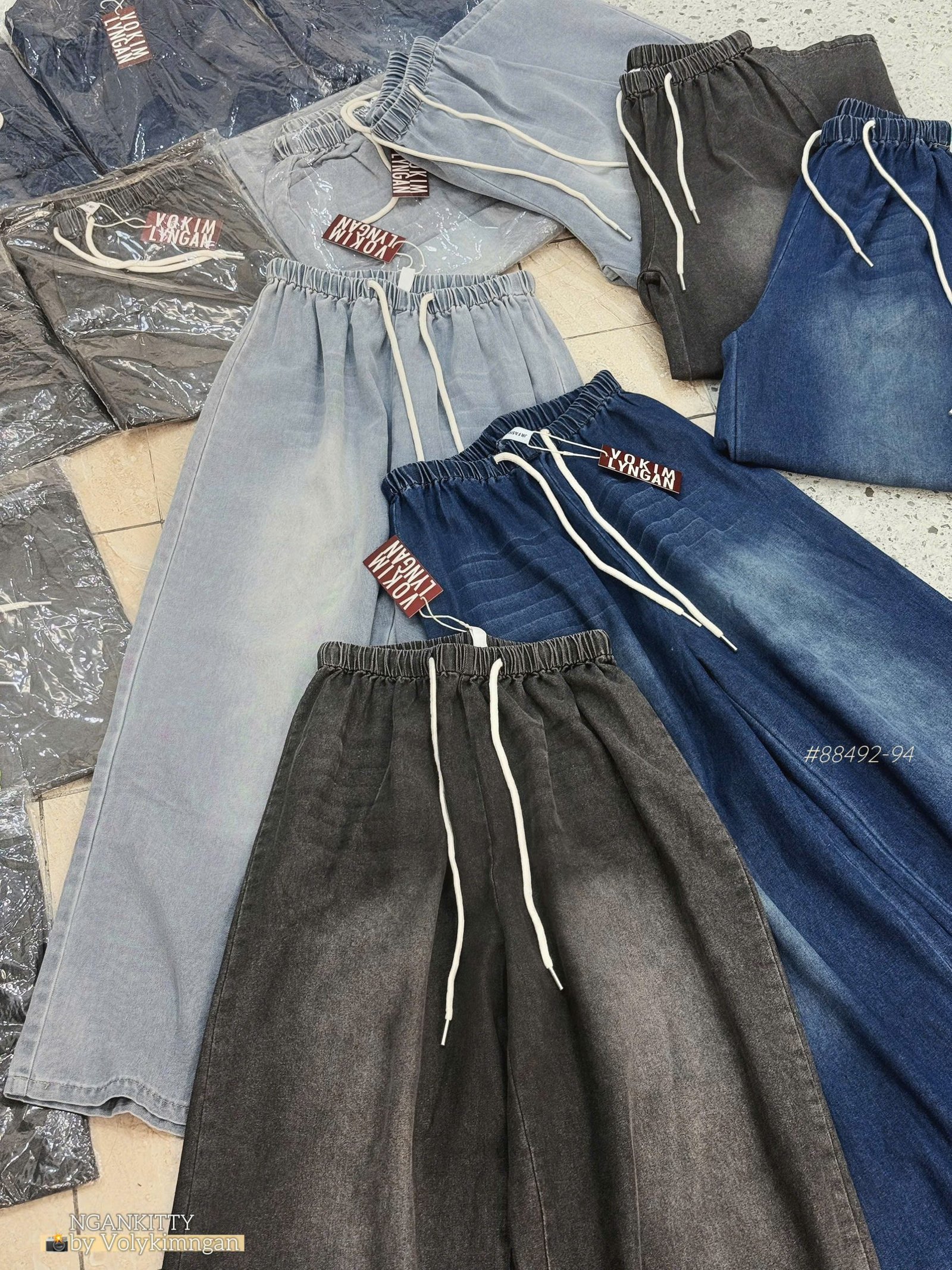 Quần denim suông wax nhẹ - Ảnh 11