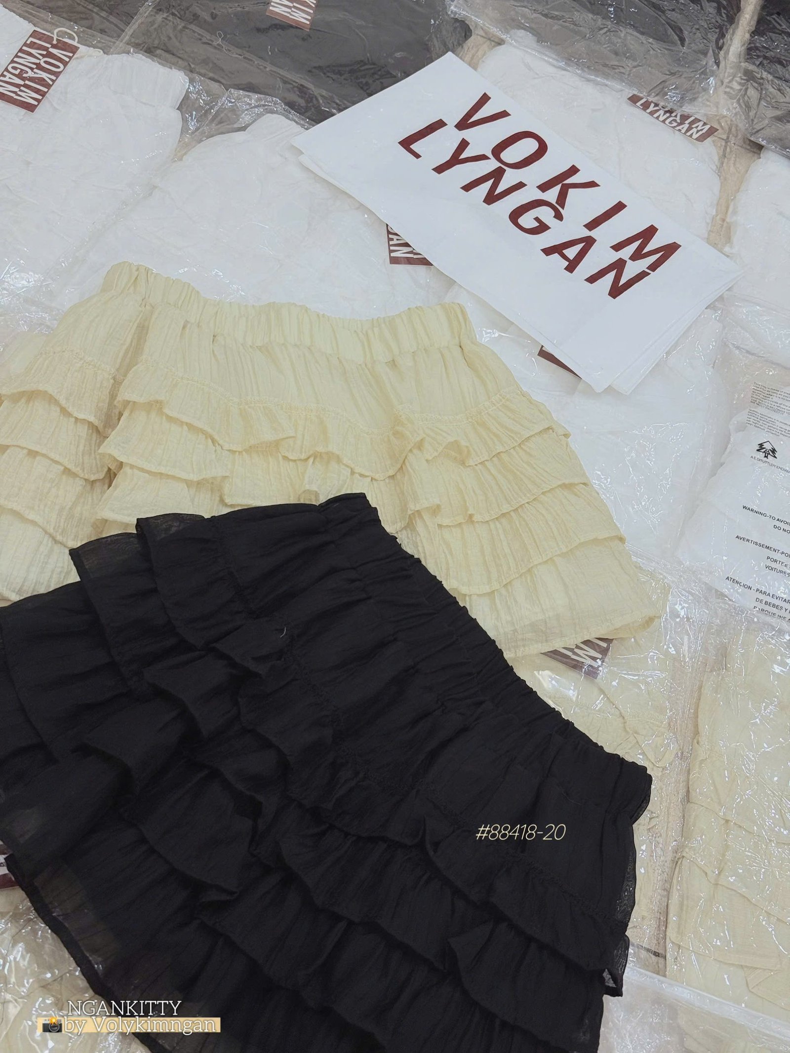 Quần váy linen tầng - Ảnh 2