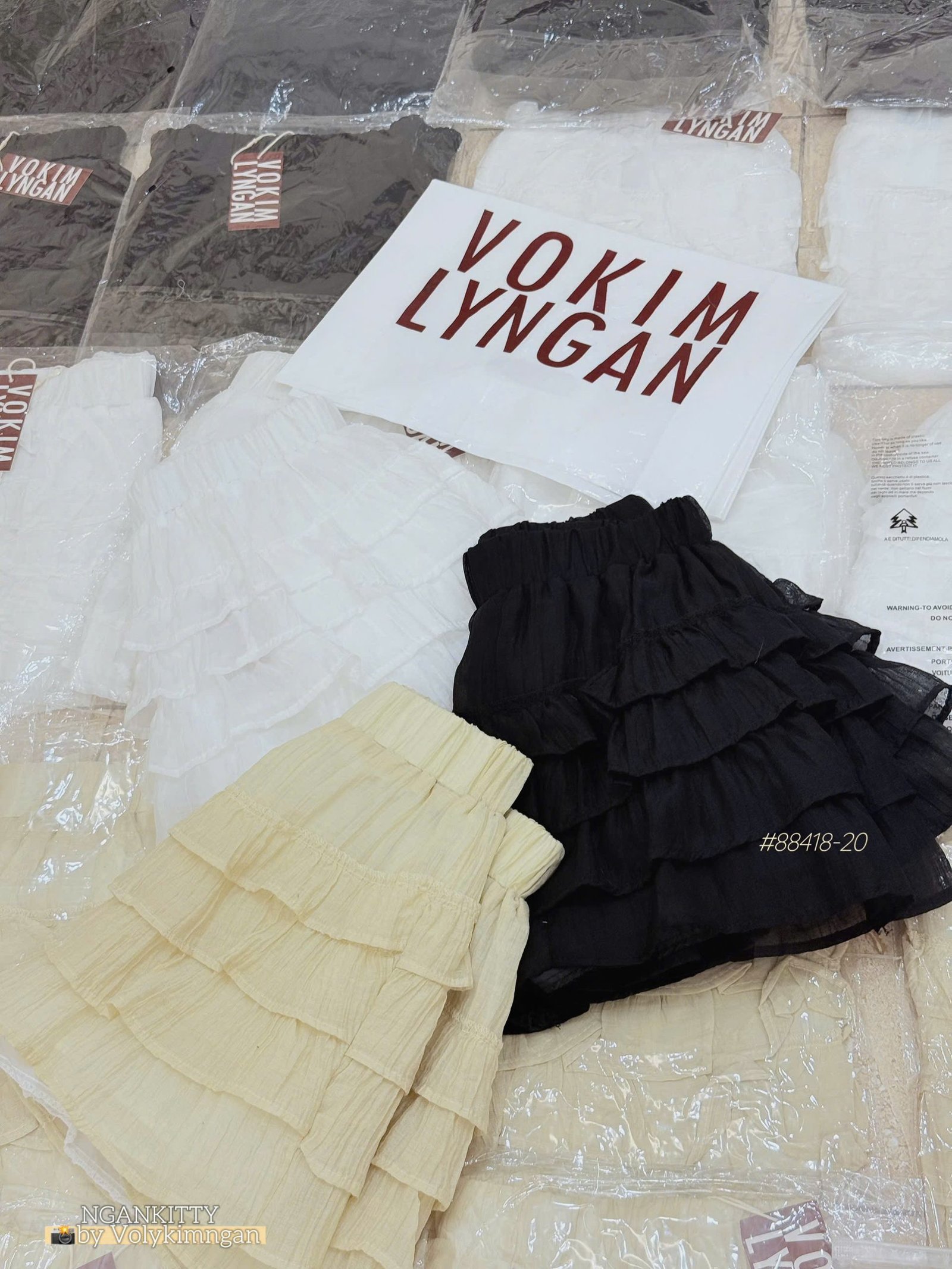 Quần váy linen tầng - Ảnh 7