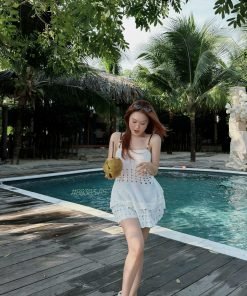 Đầm 2s montergi mix lỗ