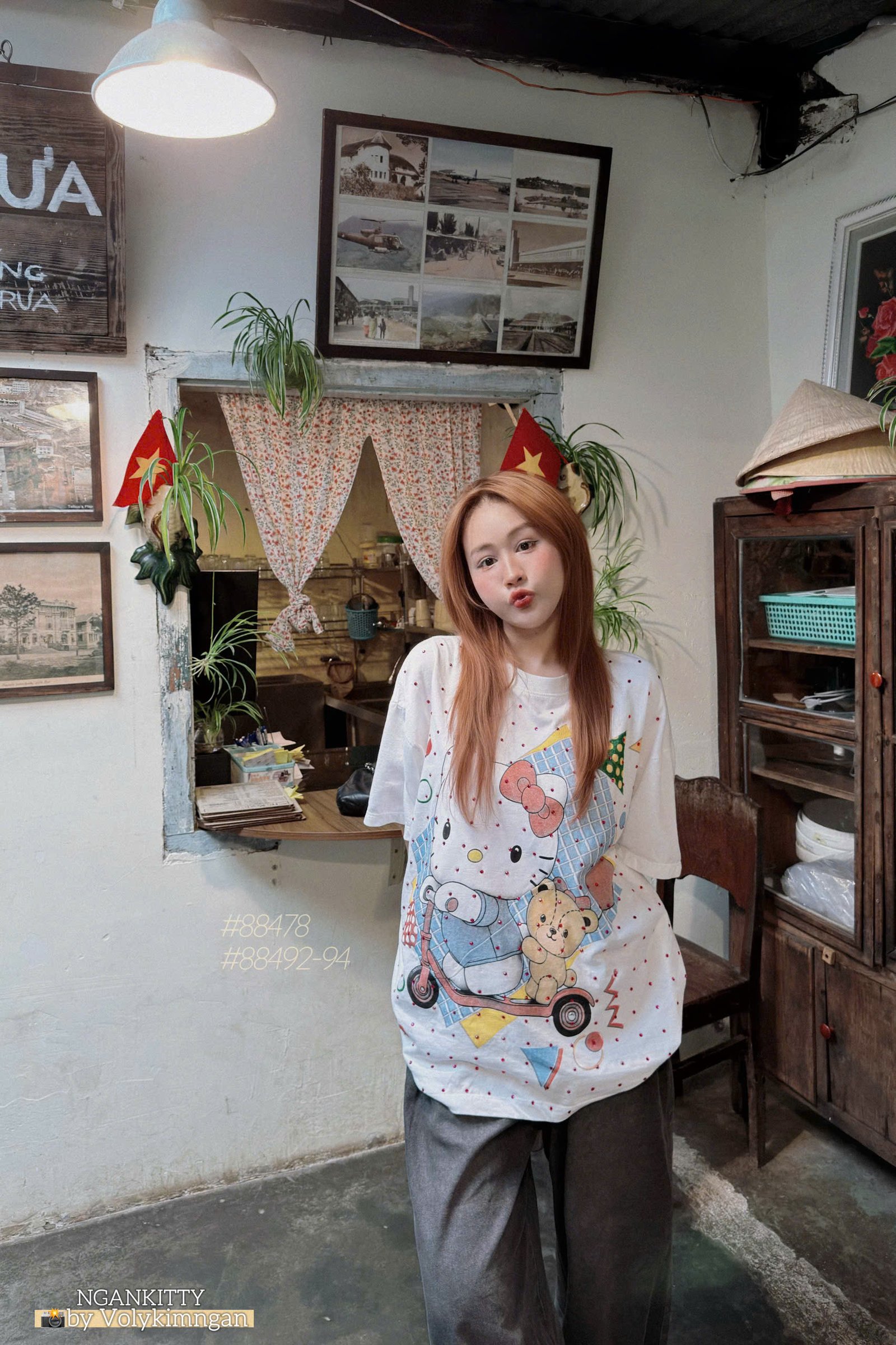 Áo Hellokitty trượt xe đính đá - Ảnh 3