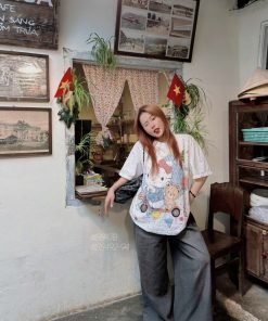 Áo Hellokitty trượt xe đính đá