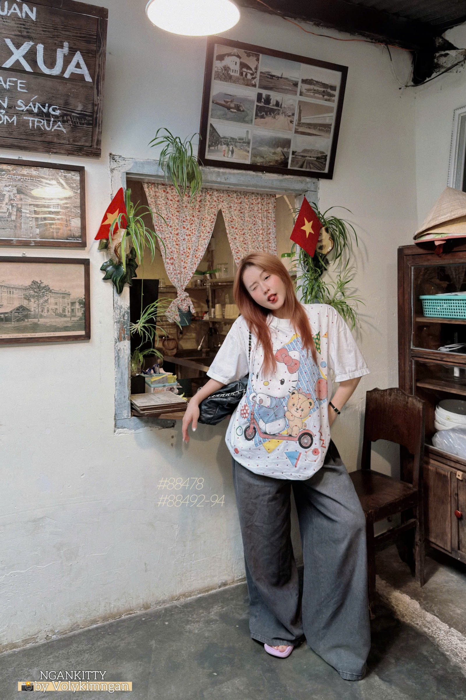 Áo Hellokitty trượt xe đính đá