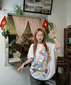Alternative view of Áo Hellokitty trượt xe đính đá