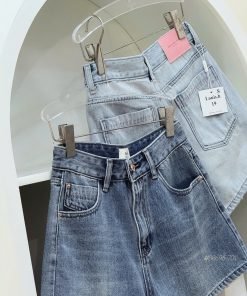 Quần short jean mix túi kiểu
