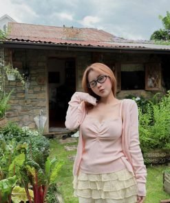 Alternative view of Set áo 2s cổ ren khoác cadigan