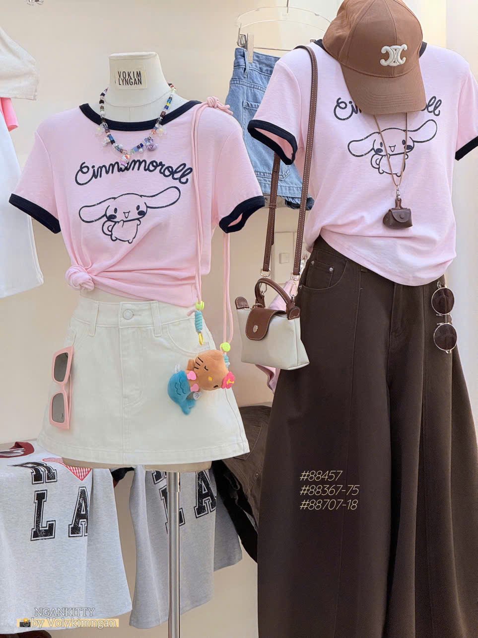 Áo thỏ Cinnamoroll viền
