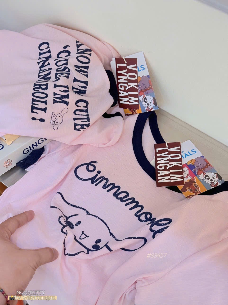 Áo thỏ Cinnamoroll viền - Ảnh 4