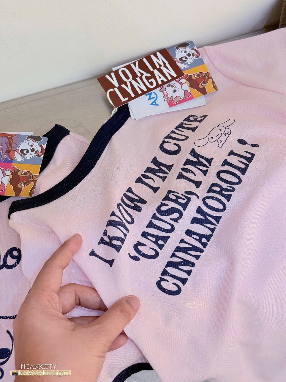Áo thỏ Cinnamoroll viền - Ảnh 6