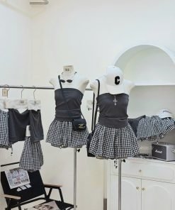 Set áo quây cv caro