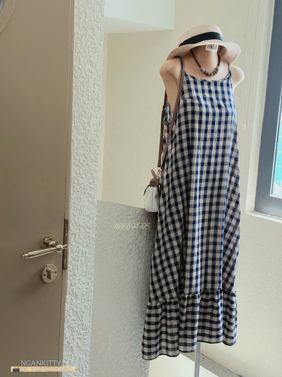 Đầm 2s caro xoè - Ảnh 9