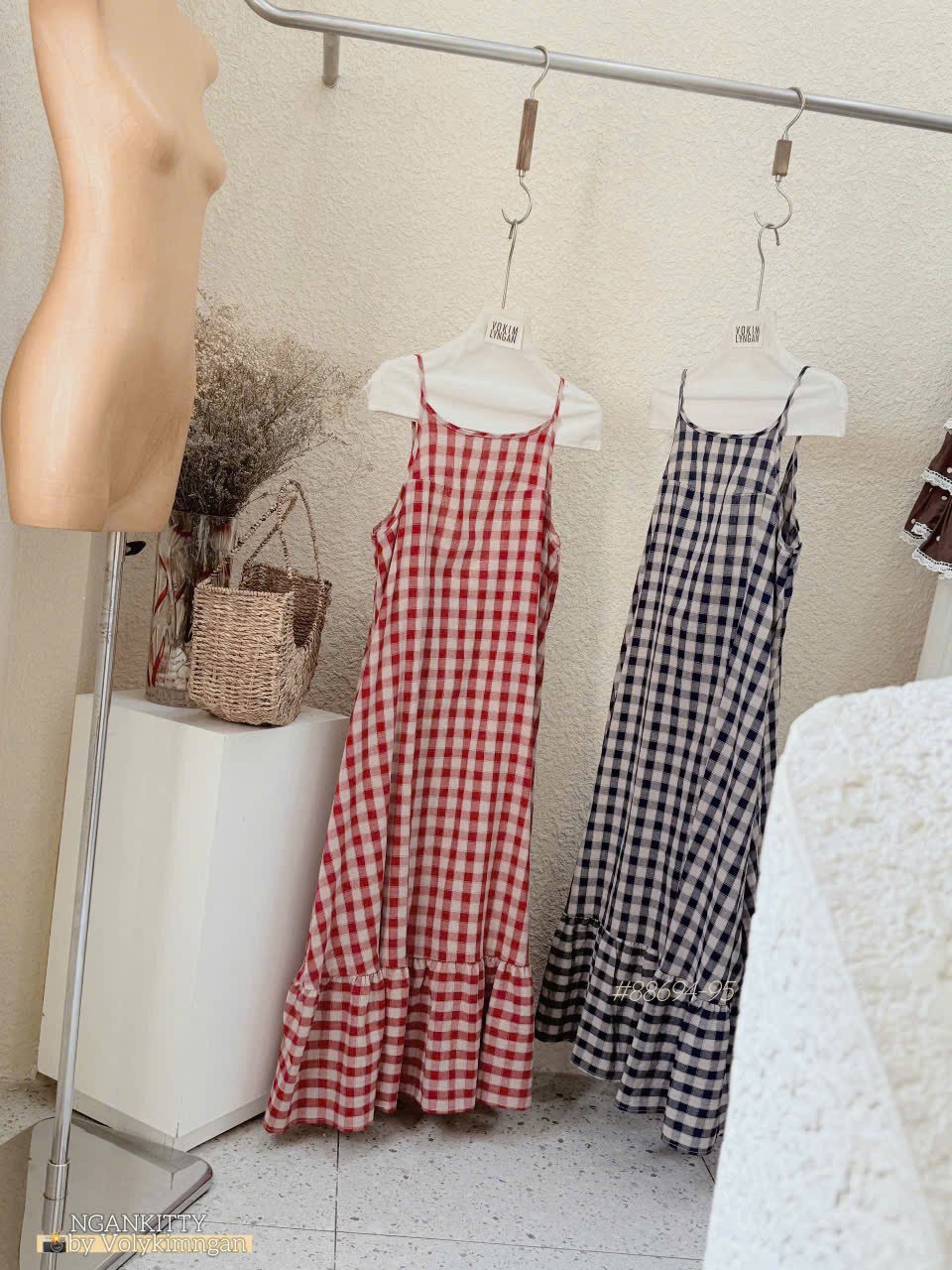 Đầm 2s caro xoè - Ảnh 8