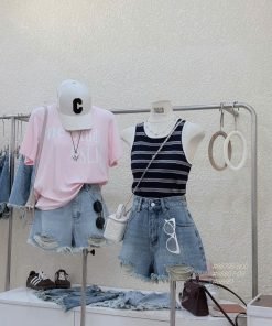 Quần short jean rách SH952