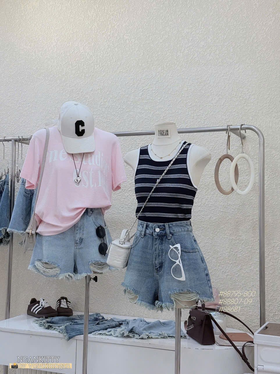 Quần short jean rách SH952