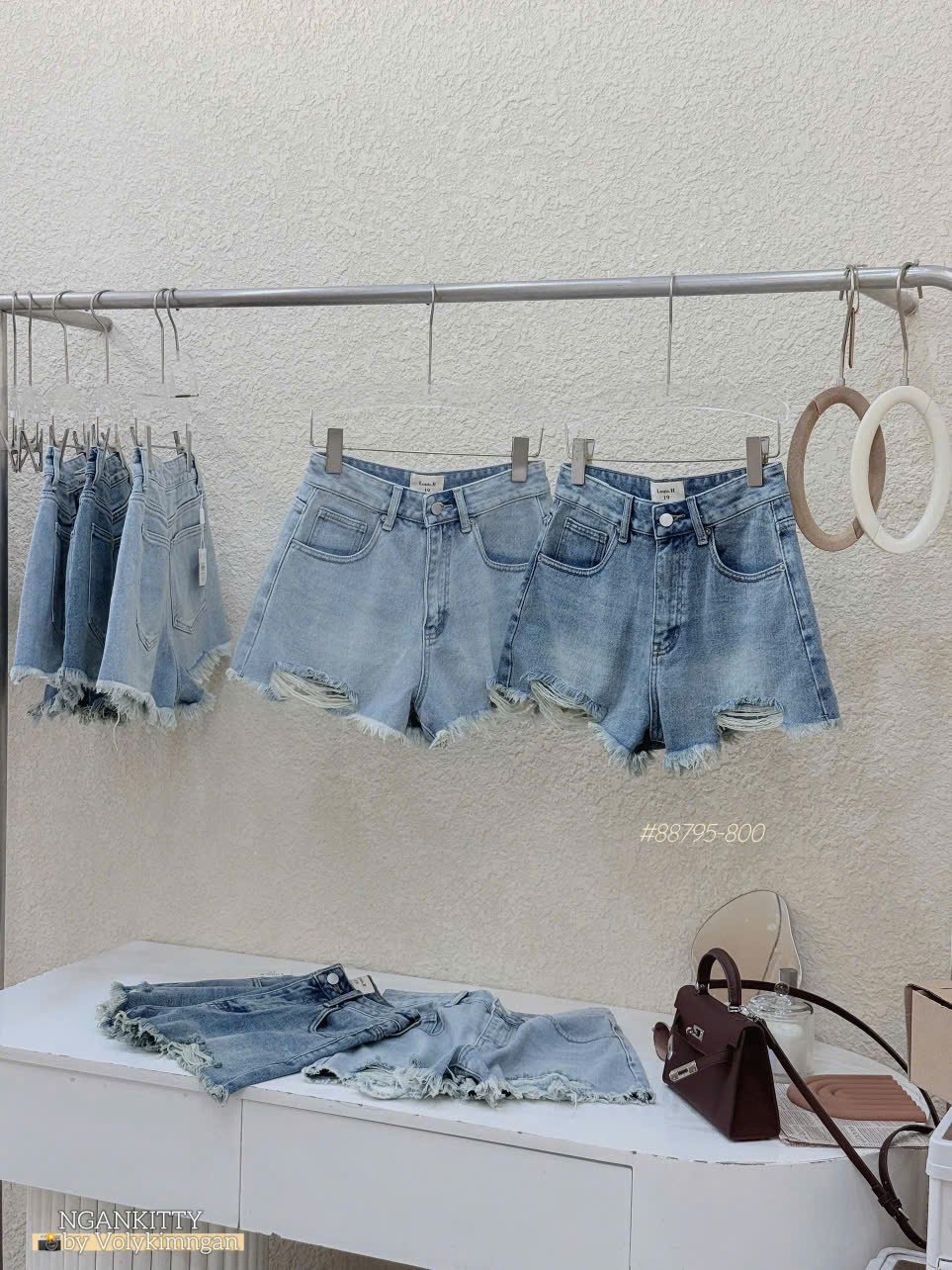 Quần short jean rách SH952 - Ảnh 5