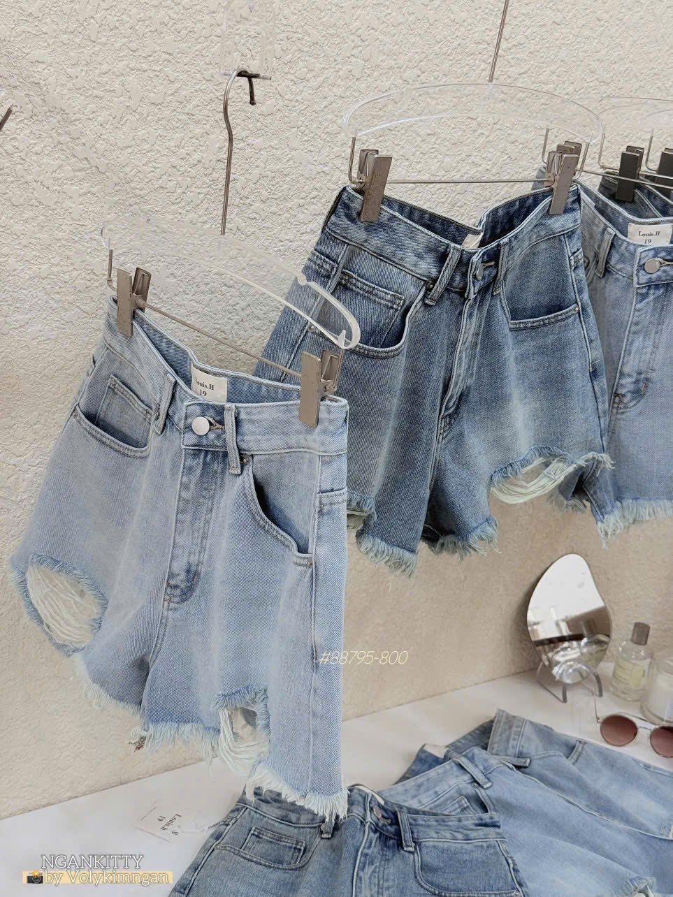Quần short jean rách SH952 - Ảnh 9
