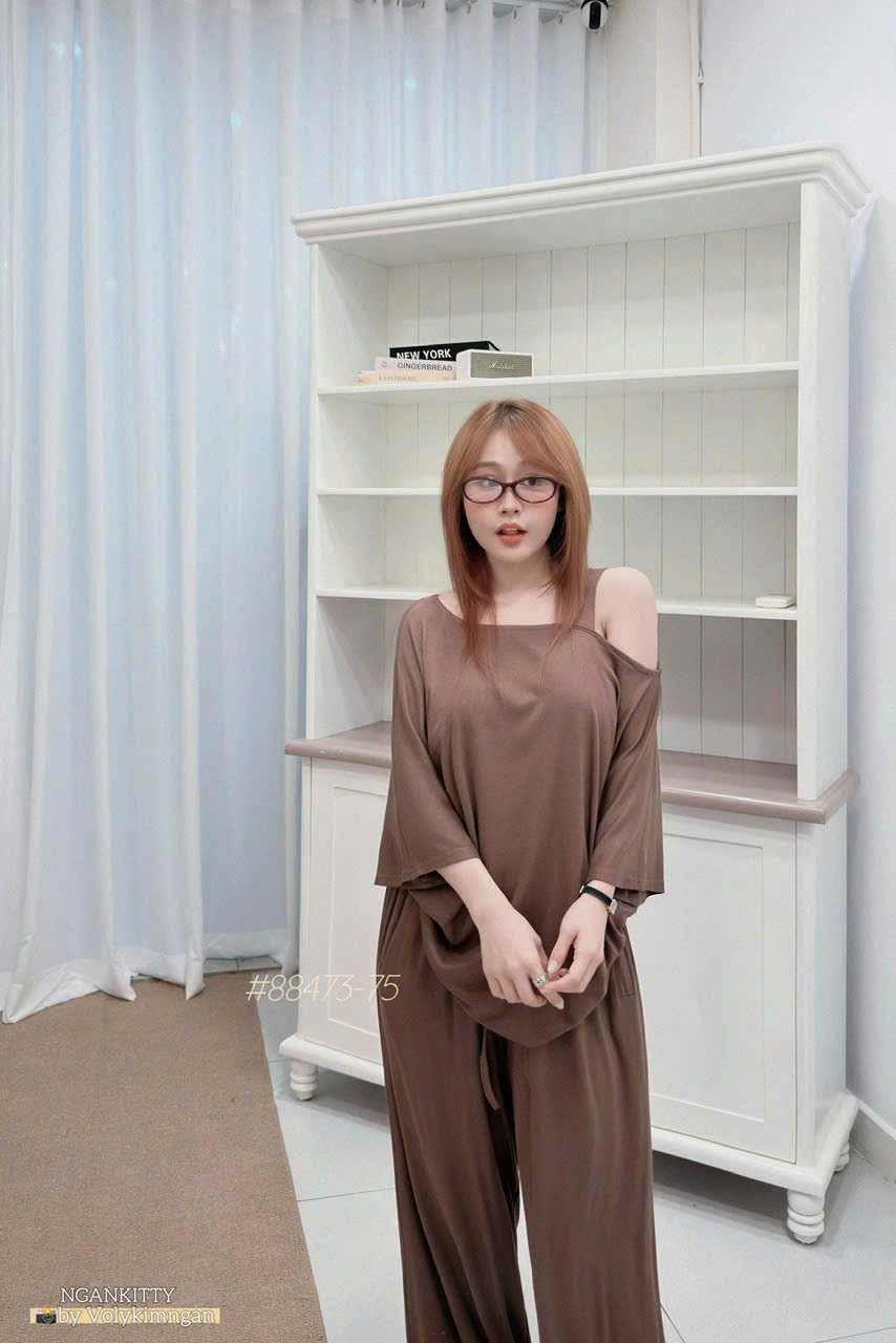 Set thun lanh khoét 1 vai - Ảnh 8