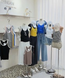 Áo ba lỗ gân viền