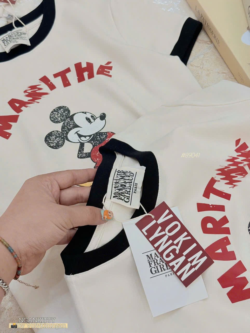 Áo Marithé Mickey viền - Ảnh 9