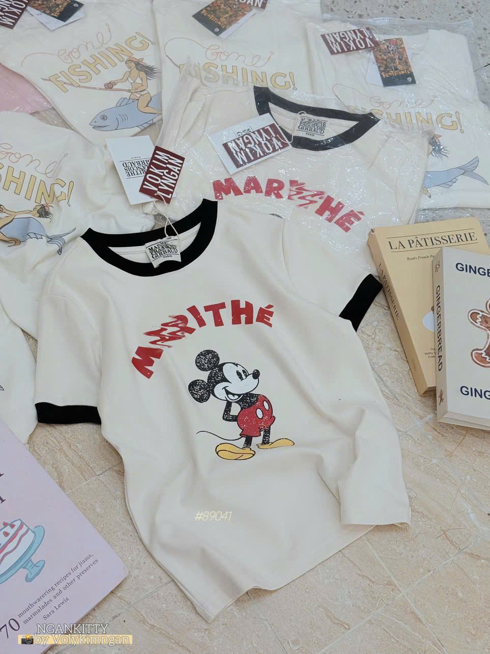 Áo Marithé Mickey viền - Ảnh 2