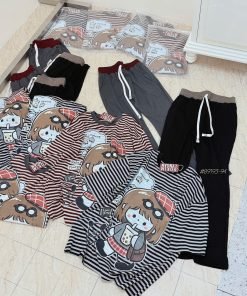 Set Loe Sọc Em Bé Trà Sữa #88193-94