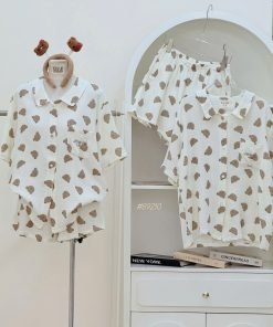 Set Pijama Short Museline Gấu #89210