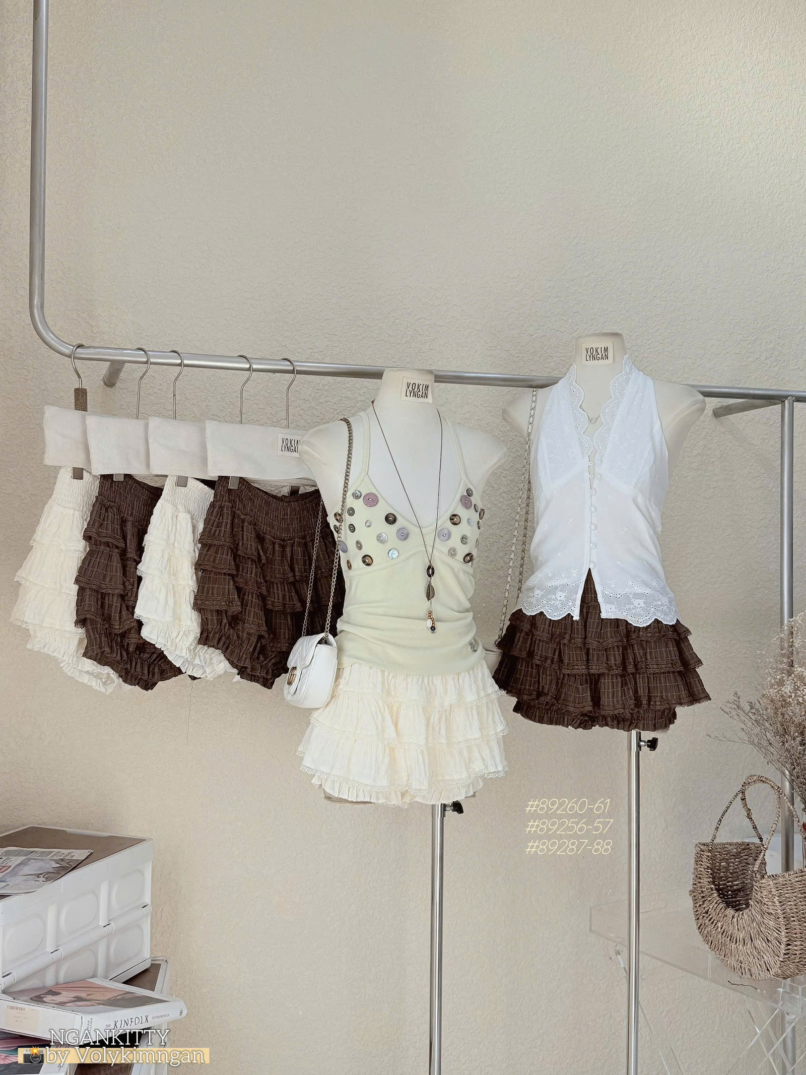 Quần Short Bí Bèo Tầng #89260-61