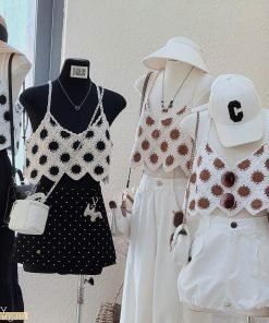 Áo 2s ren chấm bi TL