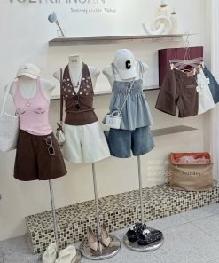 Quần ngố jean chữ túi sau L33I