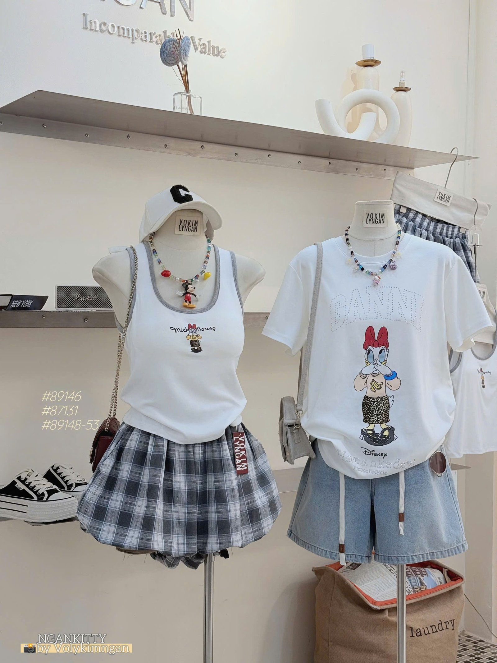 Set sn vịt quần bí caro