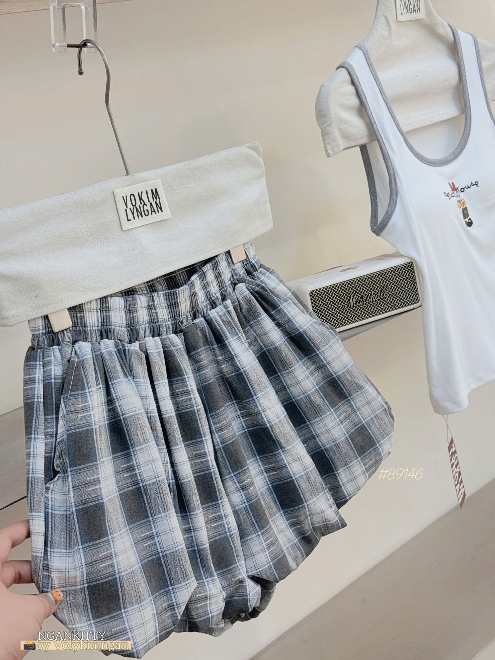 Set sn vịt quần bí caro - Ảnh 10